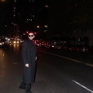 BLACK WOOL LONG WINTER COAT